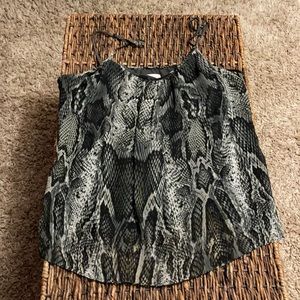 New York and Company - snake print top - size L